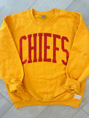 CHIEFS - GOLD GILDAN CREW