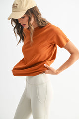 Mono B - Classic Boxy Fit Tee: RED PEAR / S:M:L (2:2:2)