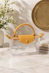 MiMi Wholesale - CB781 Gladys Clear Gameday Mini Crossbody Bag: Red