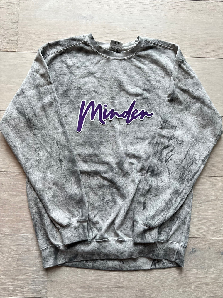 MINDEN - GREY DYED CREW