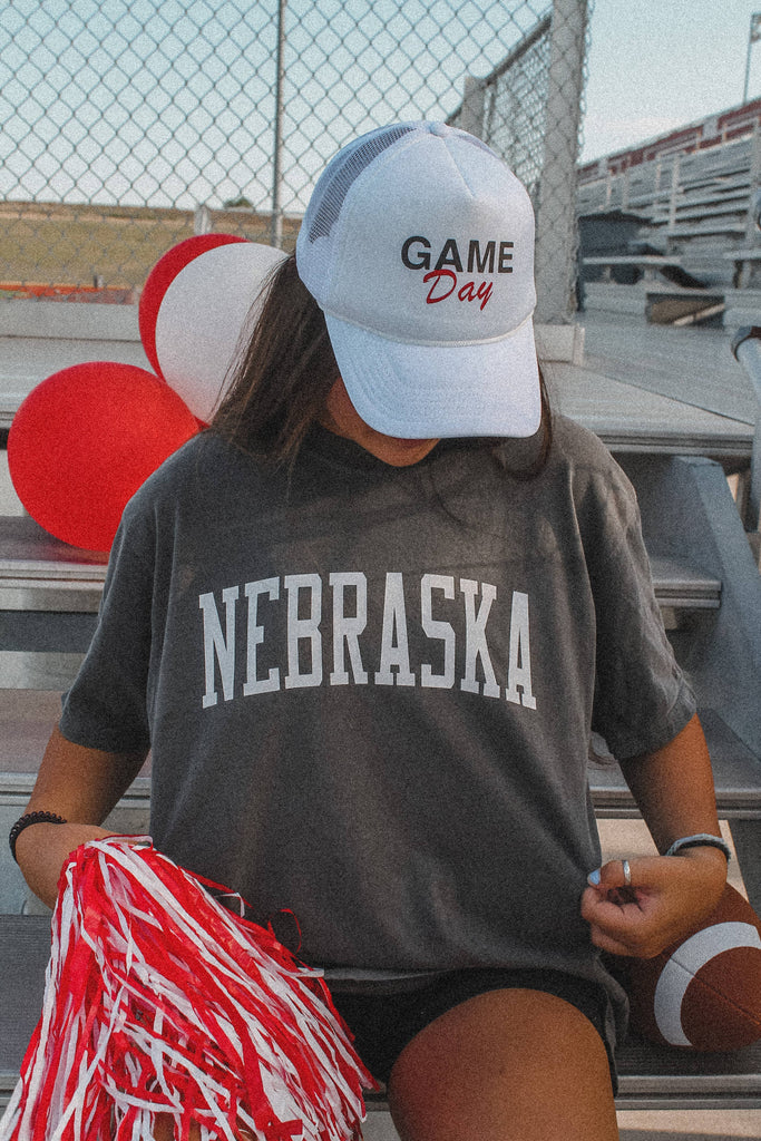 402threads - Nebraska Varsity T-shirt - Pepper: Medium