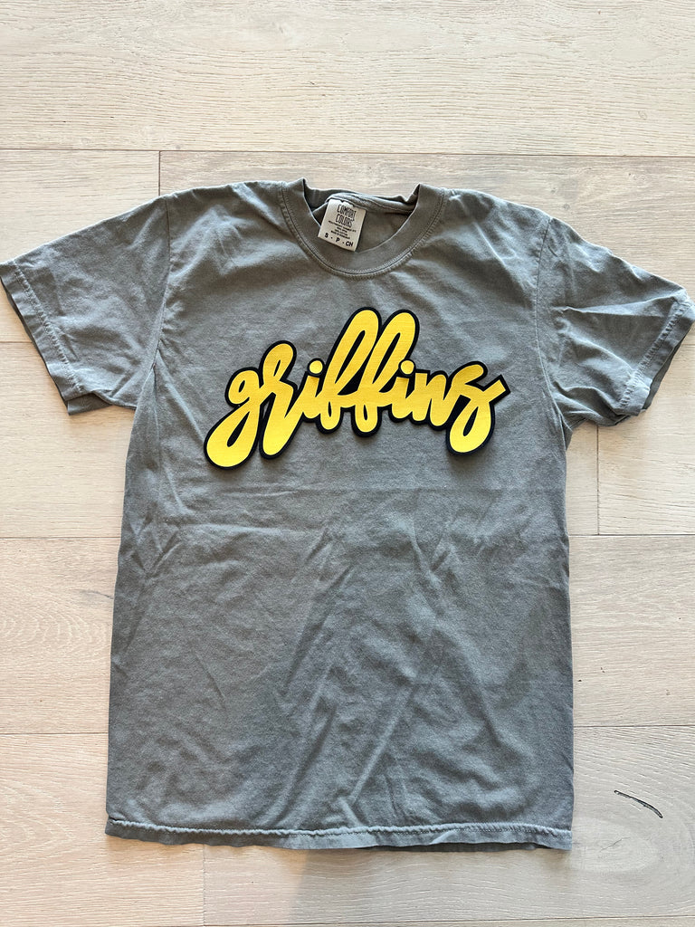 GRIFFINS - GREY COMFORT COLORS TEE (YOUTH + ADULT)