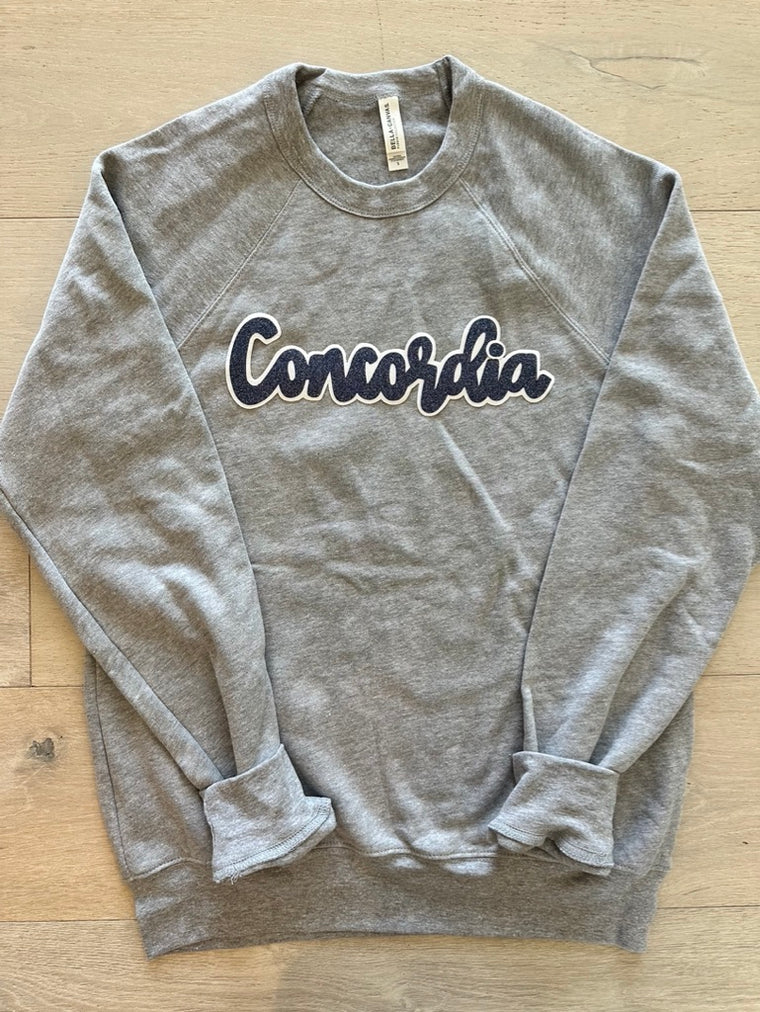 MODERN BLUE SPARKLE/WHITE CONCORDIA  - GREY SPONGE CREW