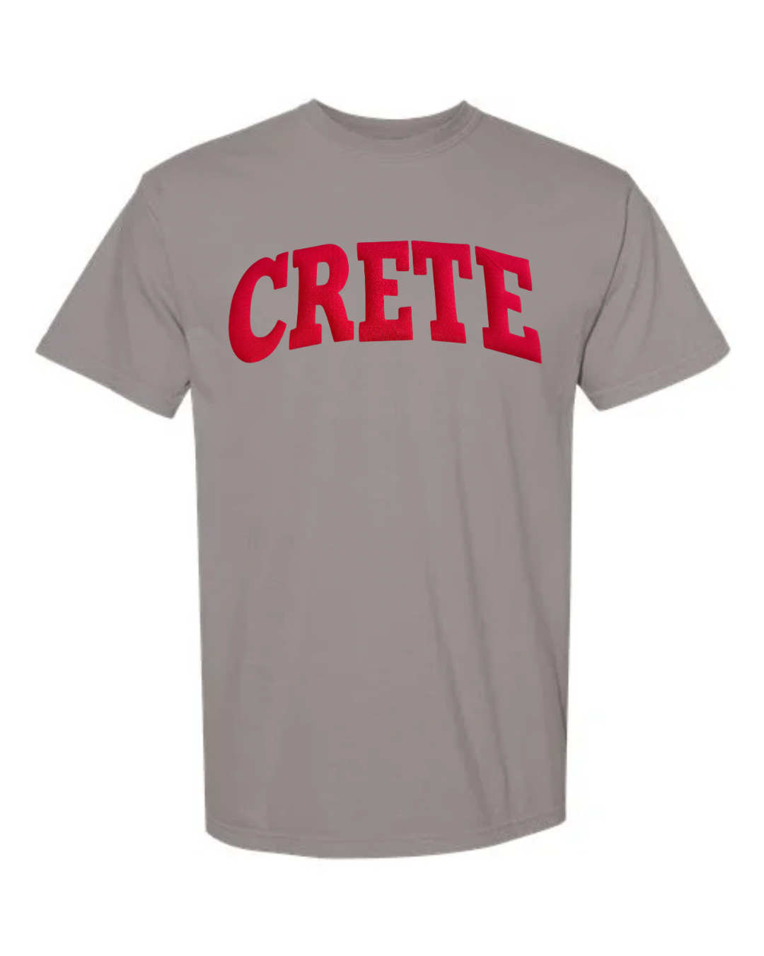 RED CRETE - GREY TEE (YOUTH + ADULT)