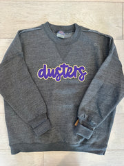 DUSTERS - GREY SUEDED CREW