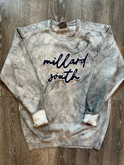 BLACK/WHITE MILLARD SOUTH - GREY DYED COMFORT COLORS CREW