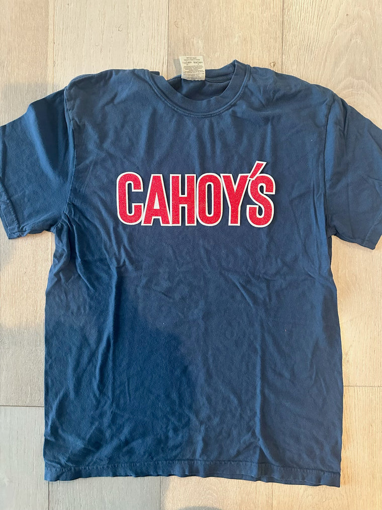 BLOCK CAHOY'S - BLUE COMFORT COLORS TEE - YOUTH + ADULT (with or without silhouette)