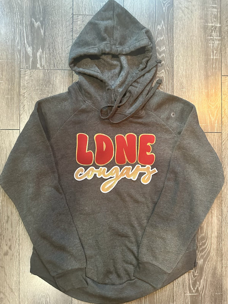 LDNE COUGARS - GREY ANGEL FLEECE HOODIE