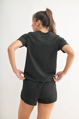 Mono B - Classic Boxy Fit Tee: RED PEAR / S:M:L (2:2:2)