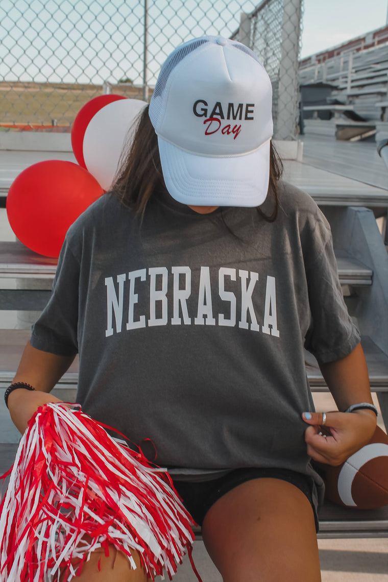 402threads - Nebraska Varsity T-shirt - Pepper: Medium