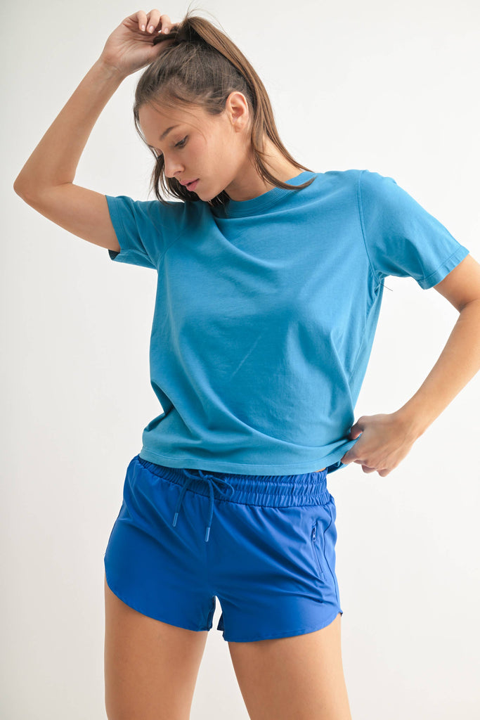 Mono B - Classic Boxy Fit Tee: RED PEAR / S:M:L (2:2:2)