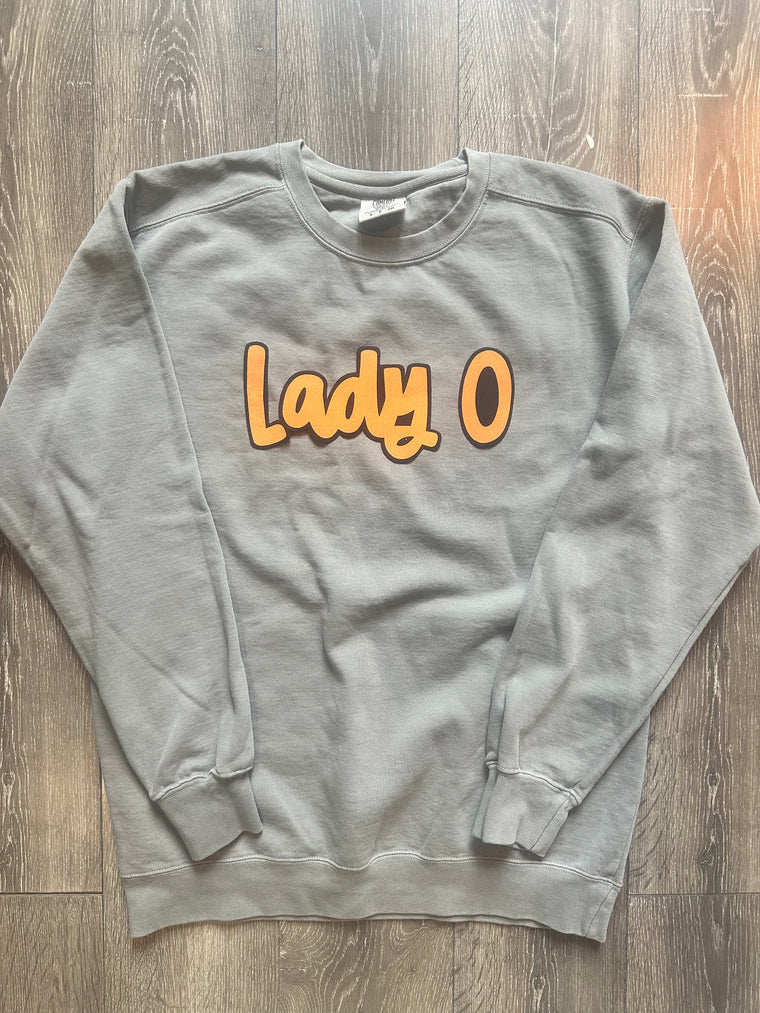 LADY O - GREY COMFORT COLORS CREW