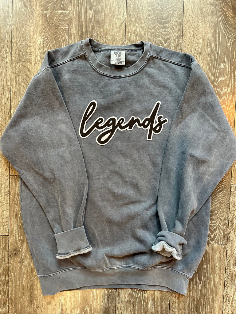 DAINTY LEGENDS - GREY COMFORT COLORS CREW