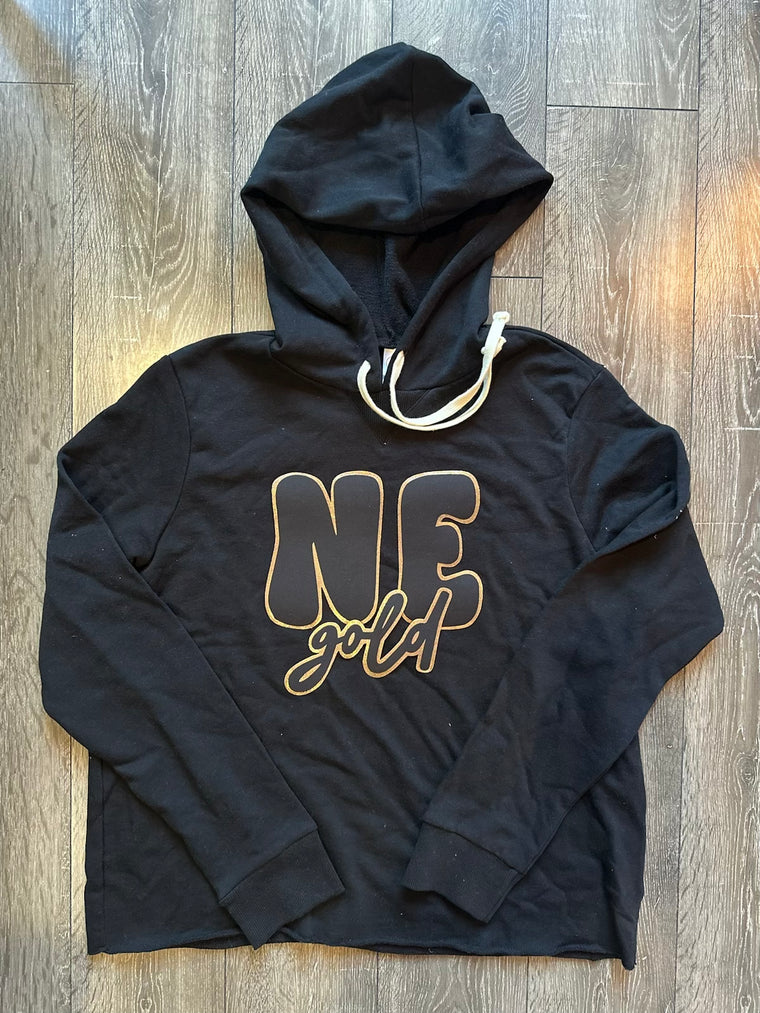 NE GOLD - BLACK LIGHTWEIGHT HOODIE