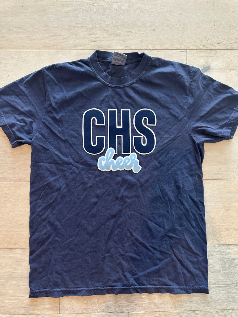 CHS CHEER  - NAVY COMFORT COLORS TEE