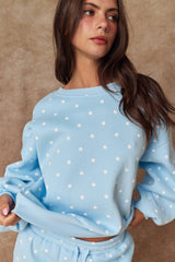 Papermoon - PX19825 - Small Polka Dot Fleece Set: WHITE/BLACK DOT / S-M-L (3-2-1)