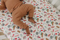 Copper Pearl - Premium Knit Fitted Crib Sheet - A Christmas Story