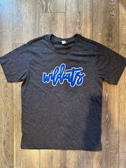 WILDCATS - DARK GREY TEE - YOUTH + ADULT