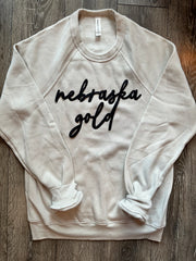 NEBRASKA GOLD - IVORY SPONGE CREW