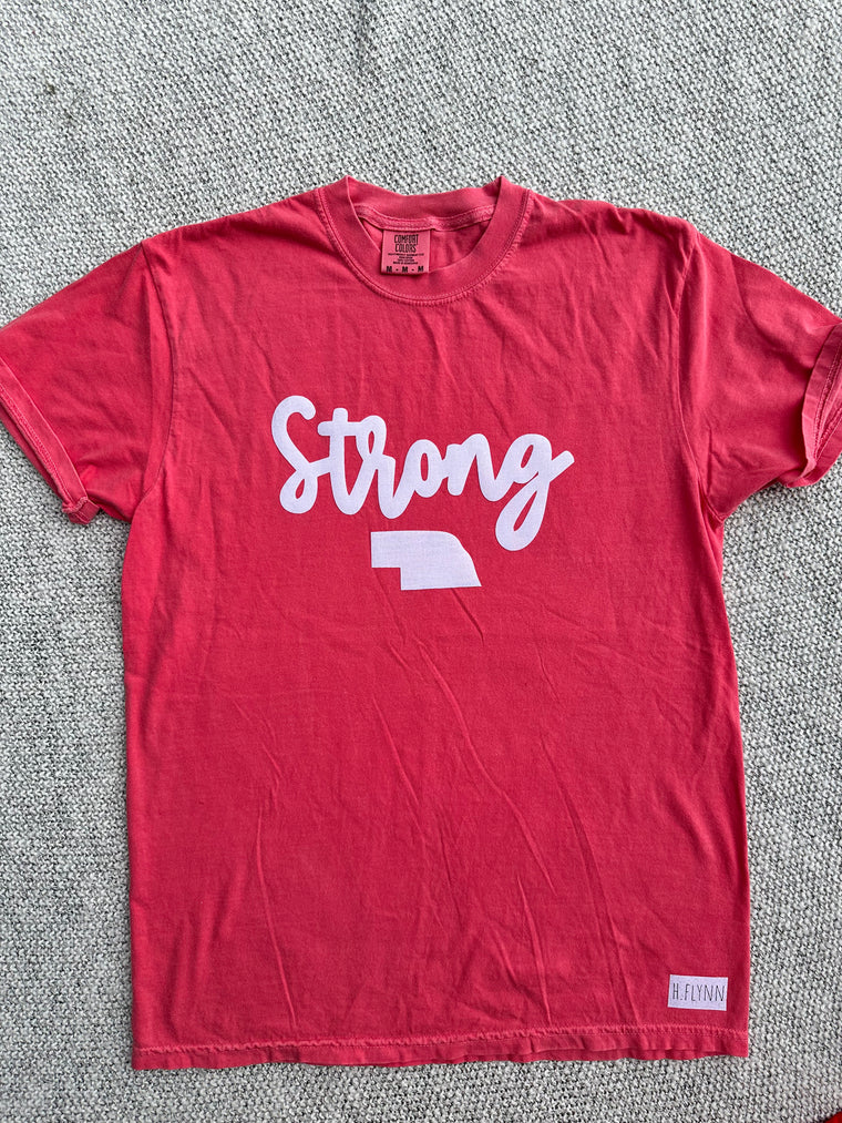 STRONG + LITTLE STATE - WATERMELON COMFORT COLORS TEE