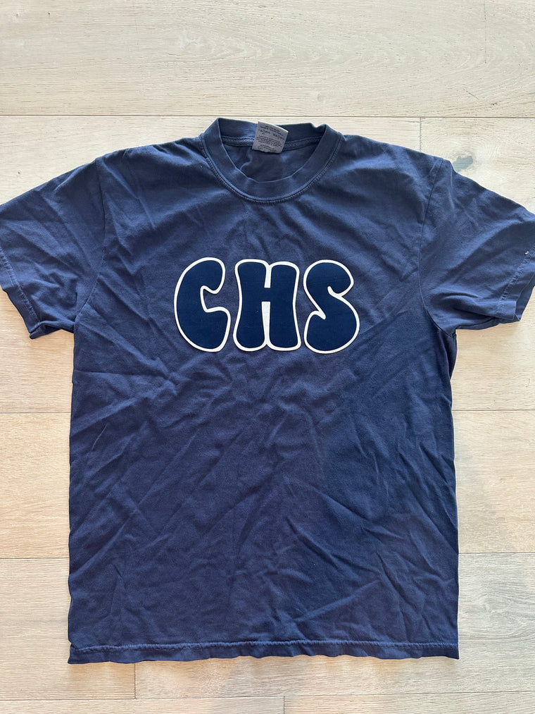 BUBBLE CHS  - NAVY COMFORT COLORS TEE (YOUTH + ADULT)