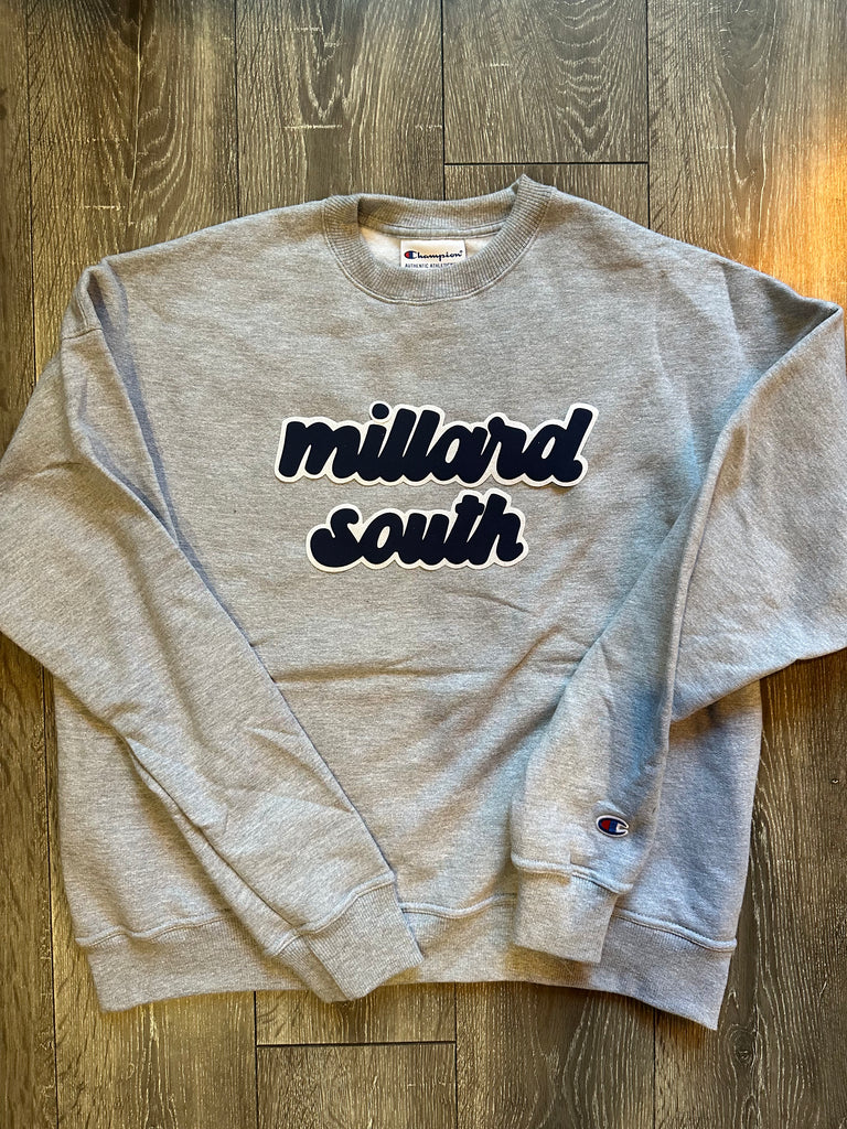 RETRO MILLARD SOUTH - GREY CHAMPION CROP CREW