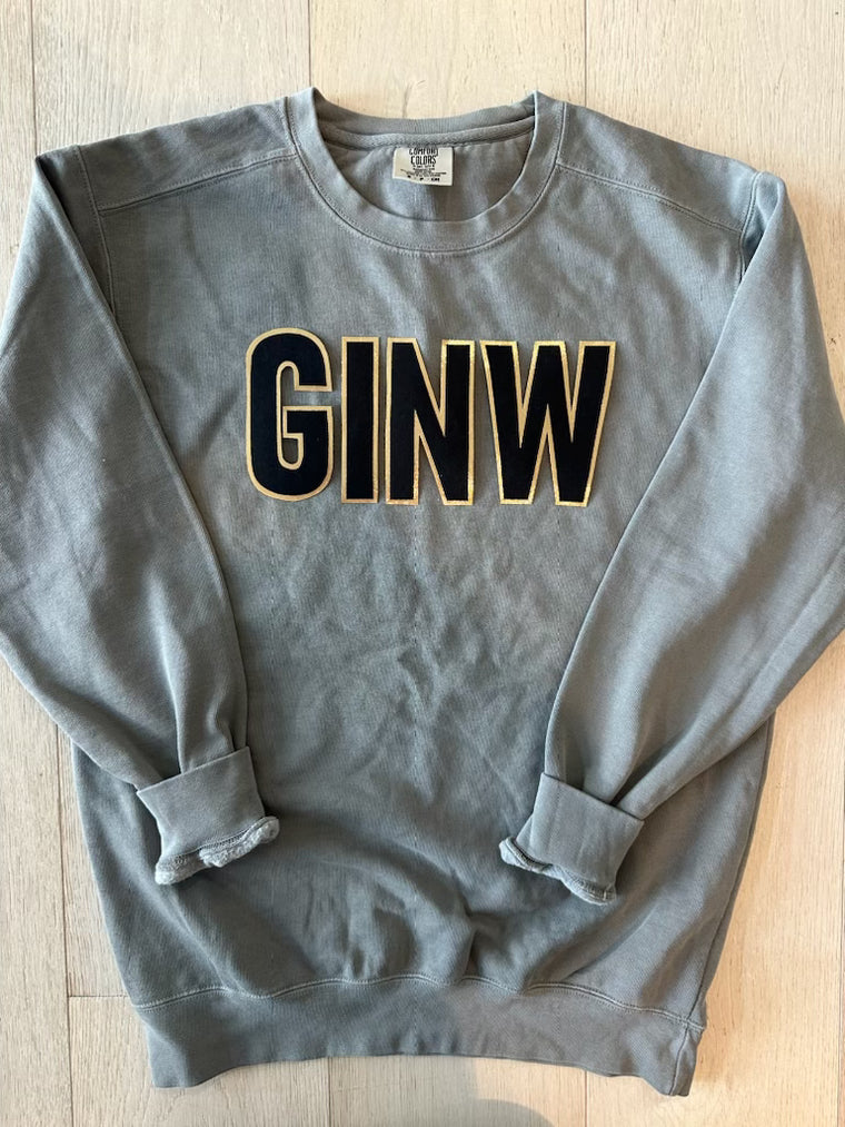 GINW - GREY COMFORT COLORS CREWNECK