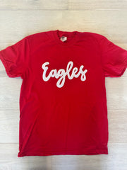 EAGLES - RED COMFORT COLORS TEE (YOUTH + ADULT)