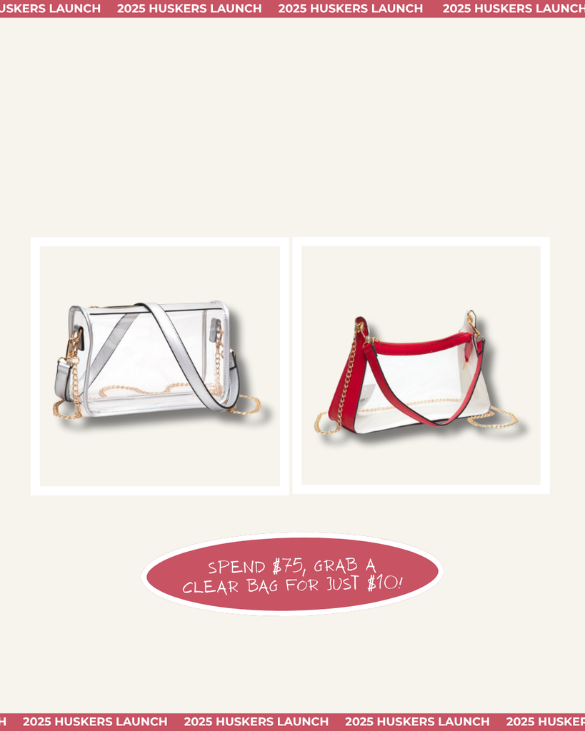 RED CLEAR BAG