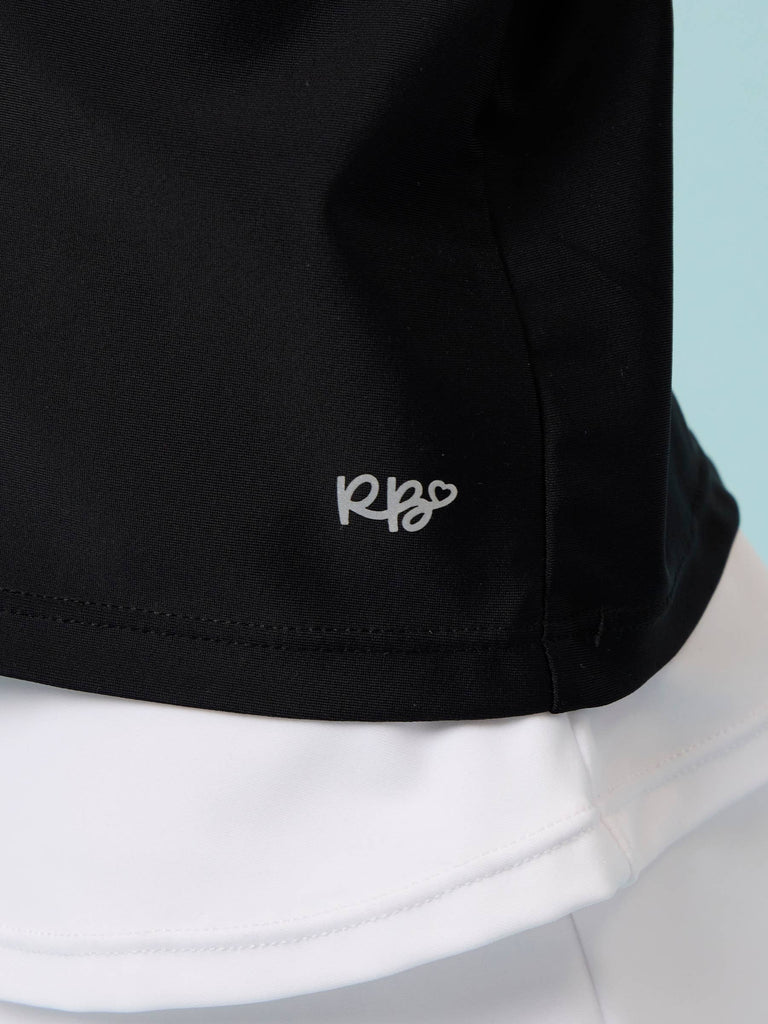 RuffleButts + RuggedButts - Girls Black Active Tank Top: Black / 8