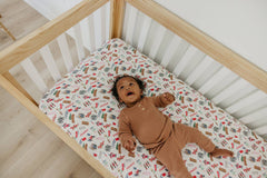 Copper Pearl - Premium Knit Fitted Crib Sheet - A Christmas Story