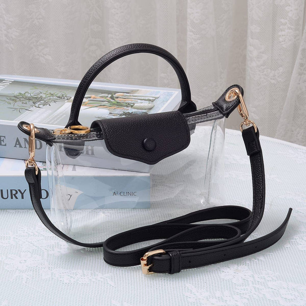 MiMi Wholesale - CB781 Gladys Clear Gameday Mini Crossbody Bag: Red