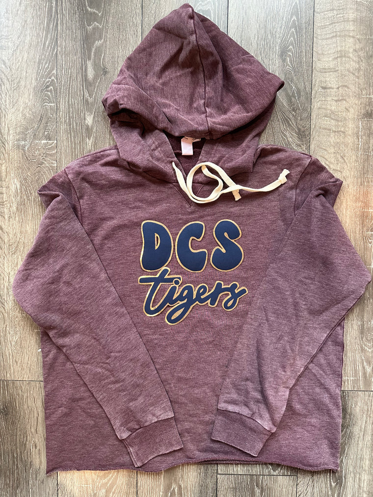 DCS TIGERS - MAROON  LIGHTWEIGHT HOODIE