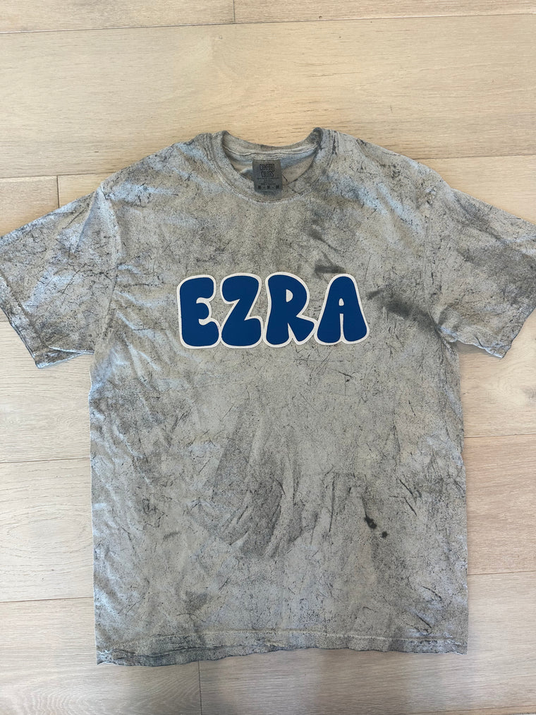 EZRA - GREY DYED COMFORT COLORS TEE (YOUTH + ADULT)
