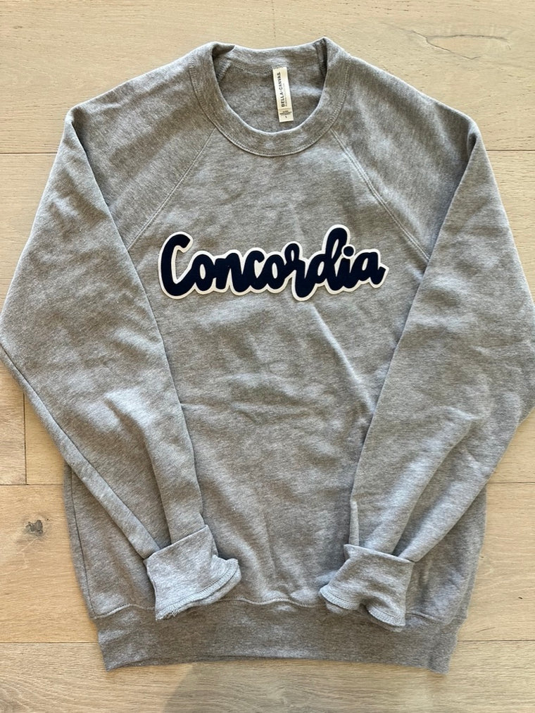 MODERN NAVY/WHITE CONCORDIA  - GREY SPONGE CREW