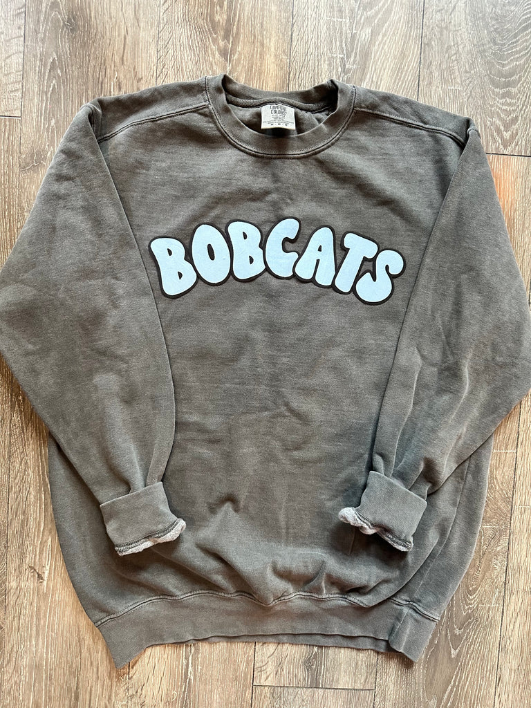 BOBCATS - GREY COMFORT COLORS CREW