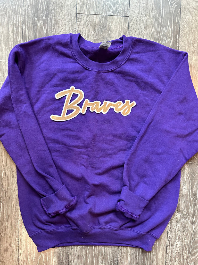 DAINTY BRAVES - PURPLE GILDAN CREW