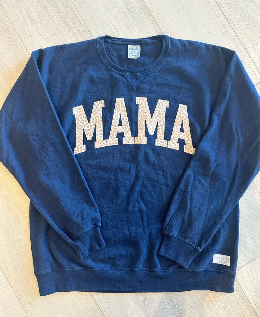 MAMA + CHEETAH NAVY CREW -