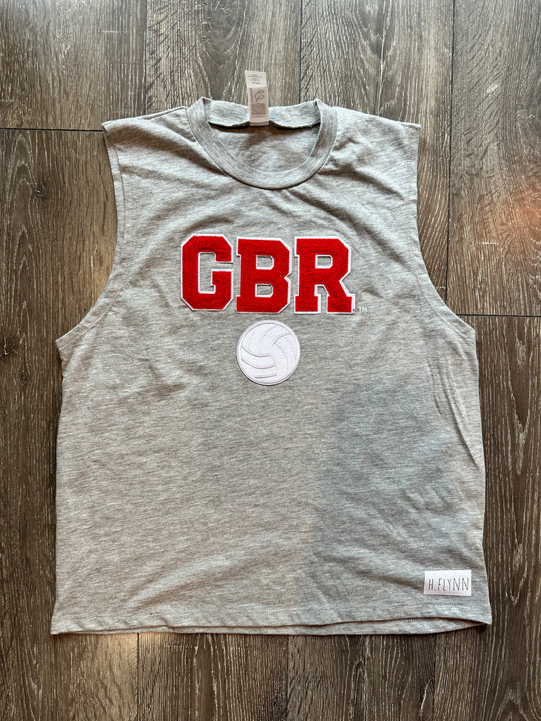 GBR WITH VOLLEYBALL - GREY TANK