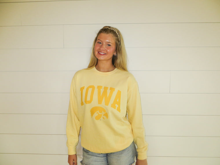 YELLOW MONOCHROMATIC IOWA + TIGERHAWK - YELLOW HAZE CREW