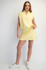 Rae Mode - MODAL SCUBA STRIPE LUXE V-NECK SLEEVELESS TOP: Brink Pink/Cream / S-M-L(2-2-2)