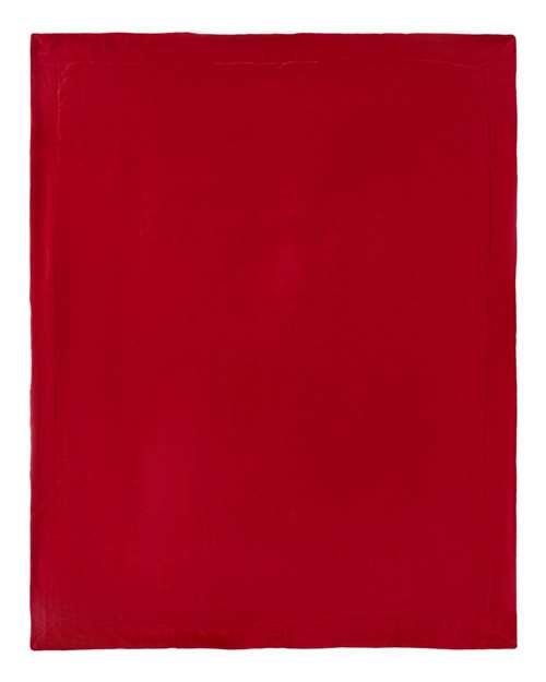 DressesMax - Alpine Fleece Micro Mink Sherpa Blanket 8712: Royal / One Size