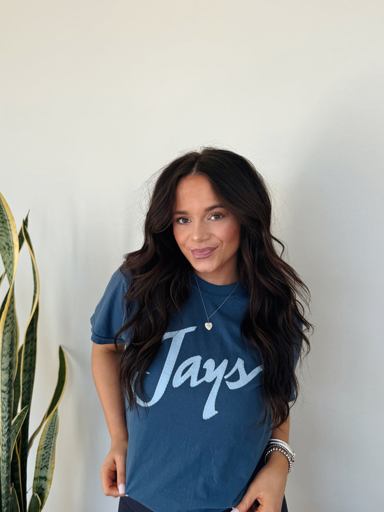 JAYS SCRIPT - BLUE COMFORT COLORS T-SHIRT