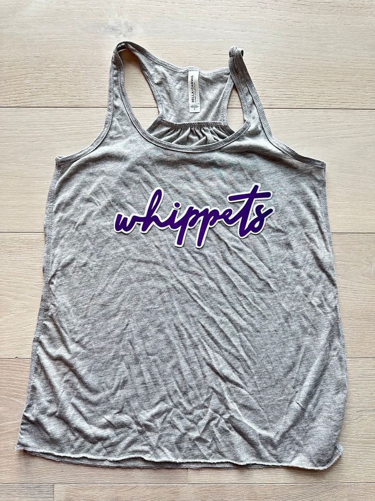 WHIPPETS - GREY RACERBACK TANK