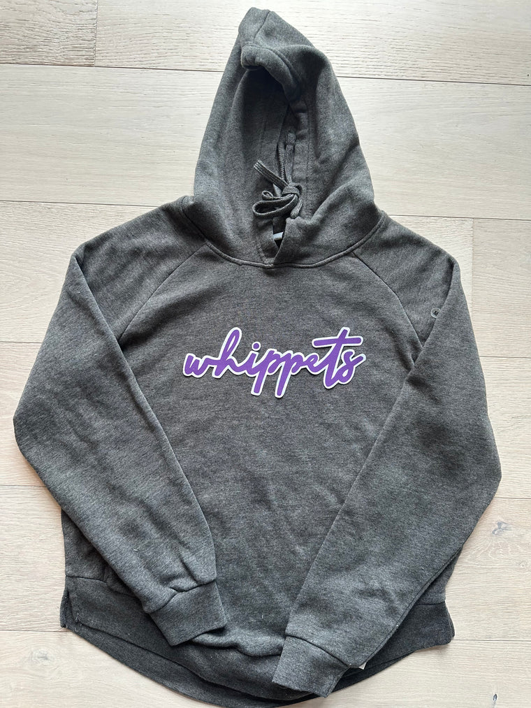 WHIPPETS - GREY ANGEL FLEECE HOODIE