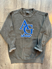 AG CHEER - GREY COMFORT COLORS CREW