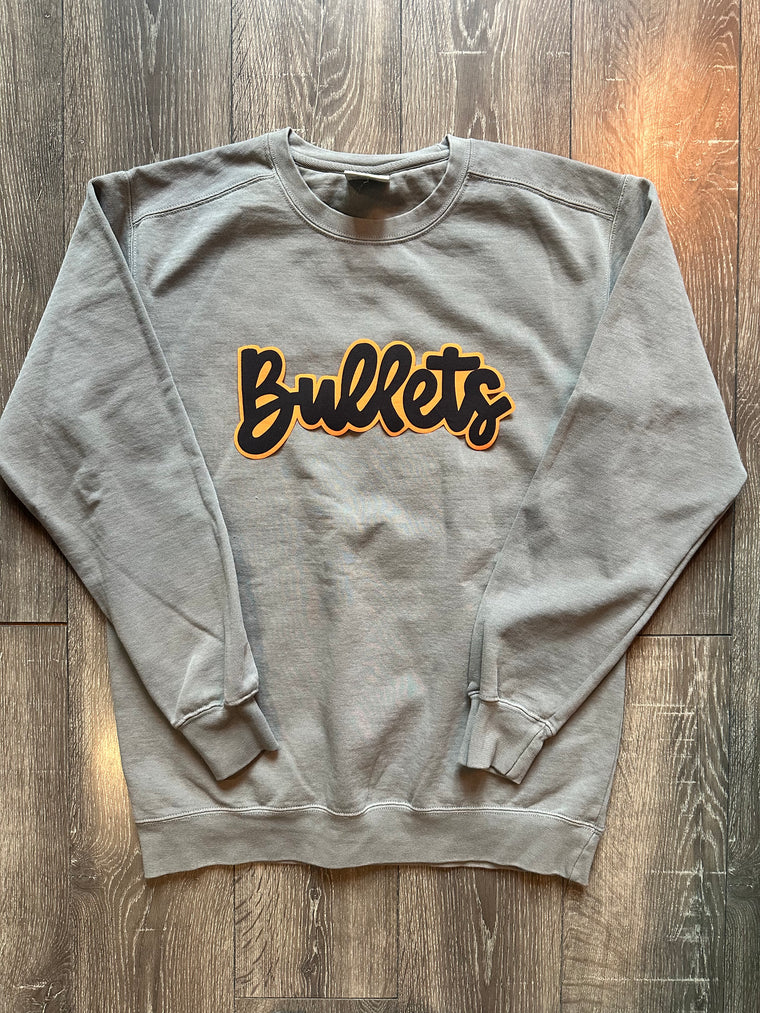 BLACK/ORANGE BULLETS - GREY COMFORT COLORS CREW