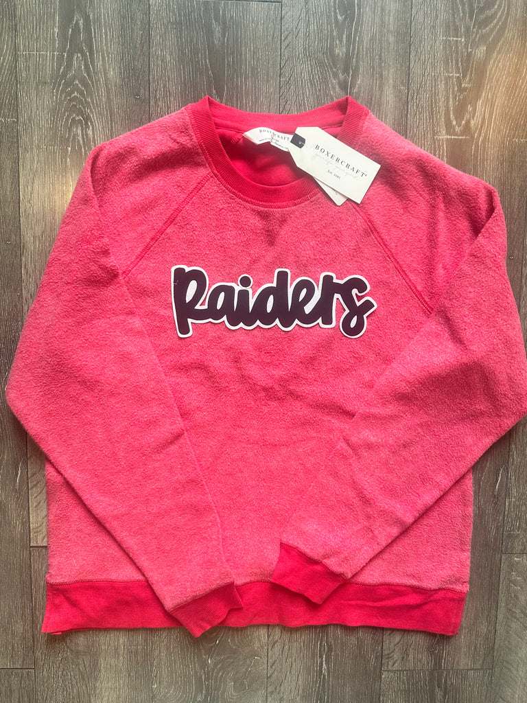 RAIDERS - RED FLEECE CREWNECK