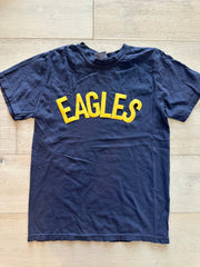 BLOCK EAGLES - NAVY COMFORT COLORS TEE (YOUTH + ADULT)