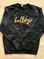 BULLDOGS - BLACK DYED CREW